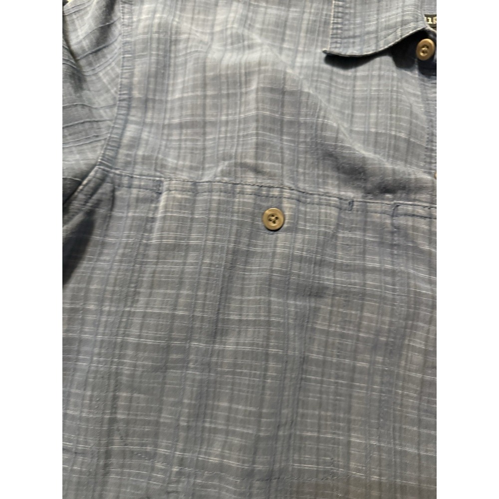 5.11 Tactical Shirt Mens Medium Plaid Blue Snap Up Lined  Short Sleeve 511 - Picture 5 of 9